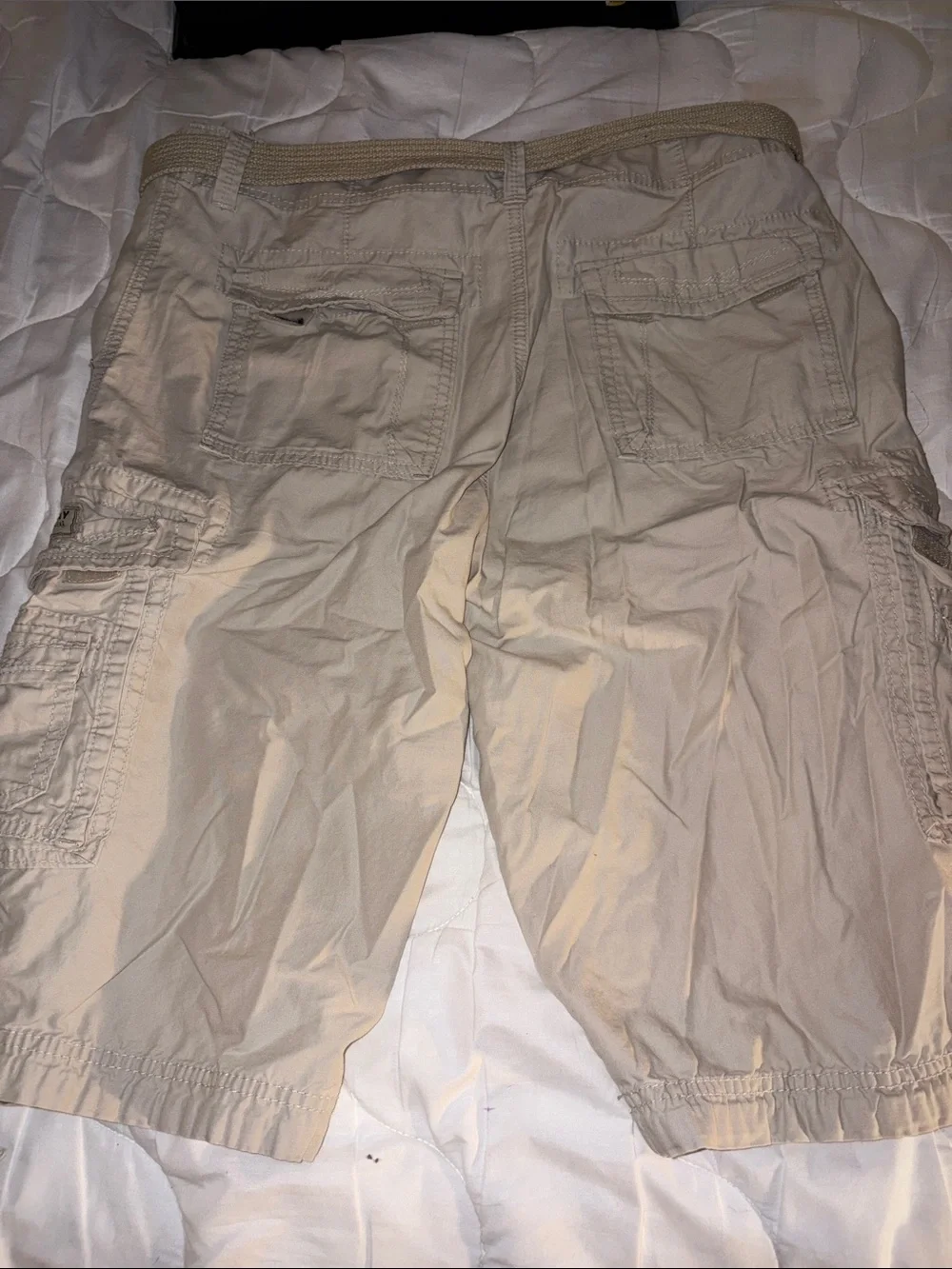 Men's Black Cargo Shorts with Utility Pockets by